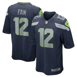 12s Seattle Seahawks Nike Game Jersey College Navy