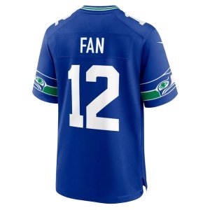 12s Seattle Seahawks Nike Throwback Player Game Jersey Royal