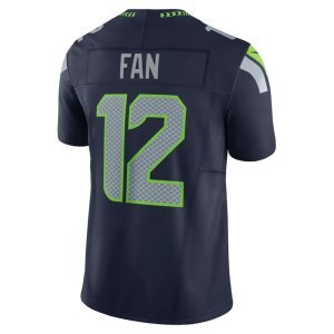 12th Fan Seattle Seahawks Nike Vapor F.U.S.E. Limited Jersey Navy