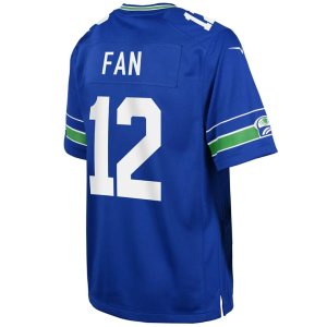 12th Fan Seattle Seahawks Nike Youth Game Jersey Royal - image 3