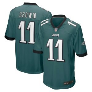 A.J. Brown Philadelphia Eagles Nike Player Game Jersey Midnight Green