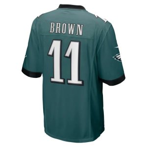 A.J. Brown Philadelphia Eagles Nike Player Game Jersey Midnight Green - image 3