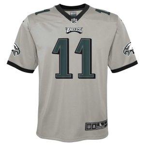 A.J. Brown Philadelphia Eagles Nike Youth Inverted Game Jersey Silver - image 3