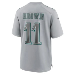 A.J. Brown Philadelphia Eagles Nike Youth Super Bowl LVII Patch Atmosphere Fashion Game Jersey Gray - image 3
