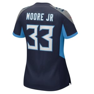 A.J. Moore Jr. Tennessee Titans Nike Women's Player Game Jersey Navy - image 3