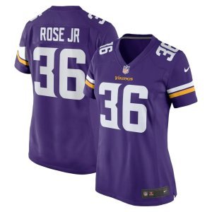 A.J. Rose Jr. Minnesota Vikings Nike Women's Game Player Jersey Purple