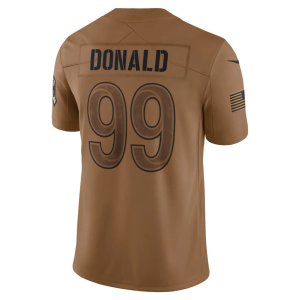 Aaron Donald Los Angeles Rams Nike 2023 Salute To Service Limited Jersey Brown - image 3