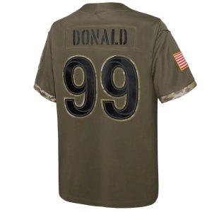 Aaron Donald Los Angeles Rams Nike Youth 2022 Salute To Service Player Limited Jersey Olive - image 3