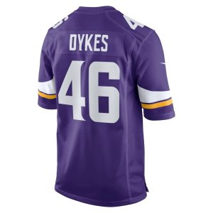 Aaron Dykes Minnesota Vikings Nike Team Game Jersey Purple - image 3