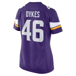 Aaron Dykes Minnesota Vikings Nike Women's Team Game Jersey Purple - image 3