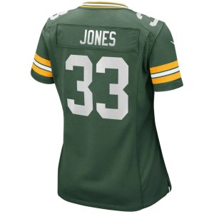 Aaron Jones Green Bay Packers Nike Women's Game Jersey Green - image 3