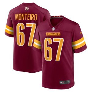 Aaron Monteiro Washington Commanders Nike Game Player Jersey Burgundy