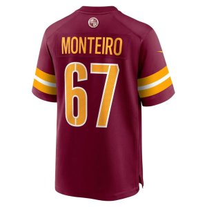 Aaron Monteiro Washington Commanders Nike Game Player Jersey Burgundy - image 3