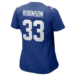 Aaron Robinson New York Giants Nike Women's Game Player Jersey Royal - image 3