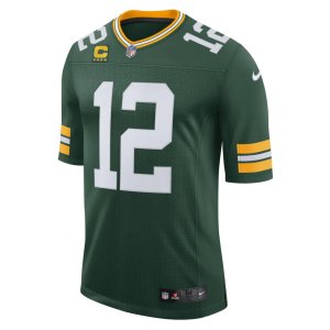 Aaron Rodgers Green Bay Packers Nike Captain Vapor Limited Jersey Green - image 3