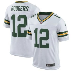 Aaron Rodgers Green Bay Packers Nike Classic Elite Player Jersey White
