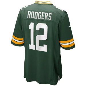 Aaron Rodgers Green Bay Packers Nike Game Player Jersey Green - image 3
