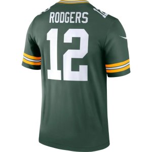 Aaron Rodgers Green Bay Packers Nike Legend Jersey Green - image 3