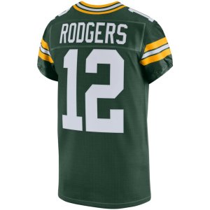 Aaron Rodgers Green Bay Packers Nike Vapor Elite Jersey Green - image 3