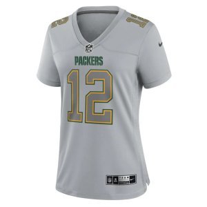 Aaron Rodgers Green Bay Packers Nike Women's Atmosphere Fashion Game Jersey Gray