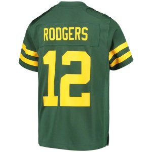Aaron Rodgers Green Bay Packers Nike Youth Game Jersey Green - image 3