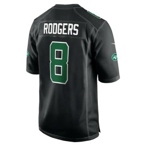 Aaron Rodgers New York Jets Nike Fashion Game Jersey Black - image 3