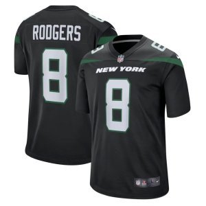 Aaron Rodgers New York Jets Nike Game Jersey Black
