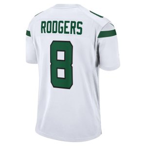 Aaron Rodgers New York Jets Nike Game Jersey White - image 3