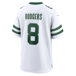Aaron Rodgers New York Jets Nike Legacy Player Game Jersey White - image 3