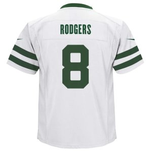 Aaron Rodgers New York Jets Nike Preschool Alternate Game Jersey White - image 3