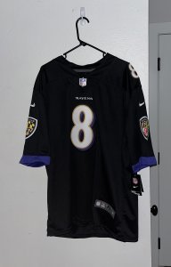 Black XL Lamar Jackson Jersey