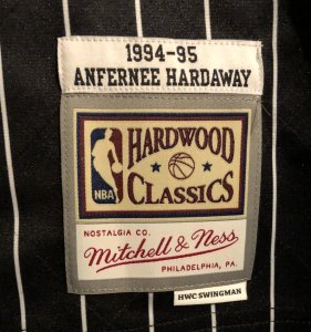 Men's Orlando Magic Penny Hardaway Mitchell & Ness Black 1996/97 Hardwood Classics NBA 75th Anniversary Diamond Swingman Jersey - image 5