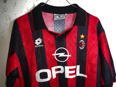 Vintage AC Milan Lotto 95/96 Jersey Home LUTOO OPEL - image 3
