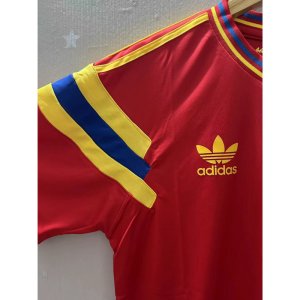 1990 Colombia VALDERRAMA Top Quality Away Retro Soccer Jersey - image 4