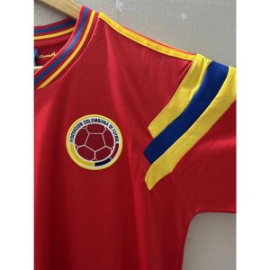 1990 Colombia VALDERRAMA Top Quality Away Retro Soccer Jersey - image 3
