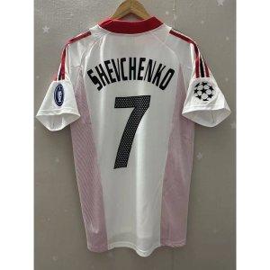 02-03 AC Milan MALDINI SHEVCHENKO INZAGHI Top Quality Away Retro Football Jersey - image 4