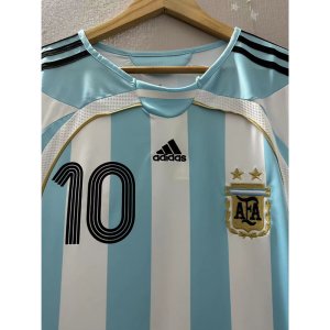 2006 Argentina Top Quality Home Retro Soccer Jersey custom T-shirt Football Jersey - image 5