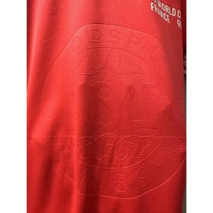 1998 Den-m B.LAUDRUP M.LAUDRUP Top Quality Home Retro Football Jersey - image 3