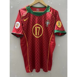 2004 Portugal C.RONALDO Top Quality Home Retro Soccer Jersey - image 6