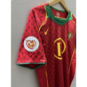 2004 Portugal C.RONALDO Top Quality Home Retro Soccer Jersey