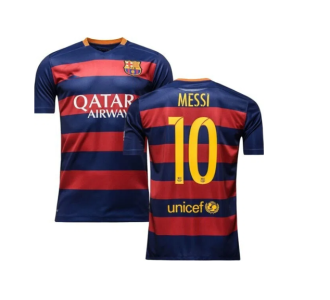 Fanatic Messi Barcelona 2015/2016 Retro Jersey Soccer Jerseys Football Training Uniform Sport Fans Shirt Sports Equipment Football T-shirt Soccer Team Shirt