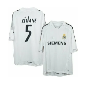 Fanatic Zidane Real Madrid 2005/06 Retro Jersey Soccer Jerseys Football Training Uniform Sport Fans Shirt Sports Equipment Football T-shirt Soccer Team Shirt