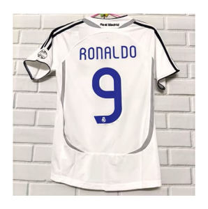 Fanatic RONALDO Nazario  REAL MADRID 08/09  Retro Jersey Soccer Jerseys Football Training Uniform Sport Fans Shirt Sports Equipment Football T-shirt Soccer Team Shirt