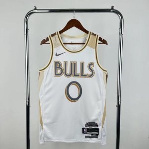 25th season Bulls City Edition No. 0 White