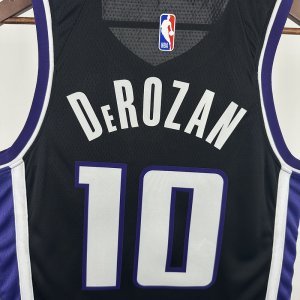24 season Kings away Black No. 10 DeRozan