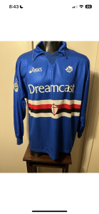 ASICS Sampdoria calcio Maglia Trikot Mailot Jersey Camiseta