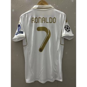 11-12 Real-Madri RONALDO OZIL SERGIO RAMOS Top Quality Home Retro Football Jersey custom T-shirt KAK
