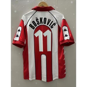 99-01 Red Star Belgrade BOSKOVIC Top Quality Home Retro Football Jersey custom T-shirt