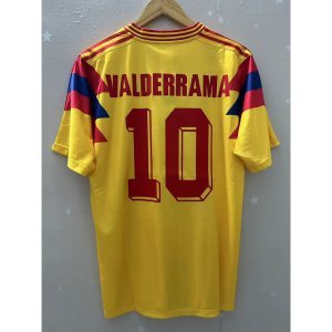 1990 Colombia Top Quality Home Retro Soccer Jersey custom T-shirt Football Jersey ESCOBAR VALDERRAMA