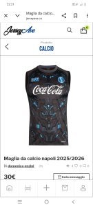 Canotta napoli calcio 2026